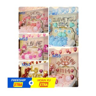 Set bóng trang trí tỏ tình ,cầu hôn, lãng mạn i love you