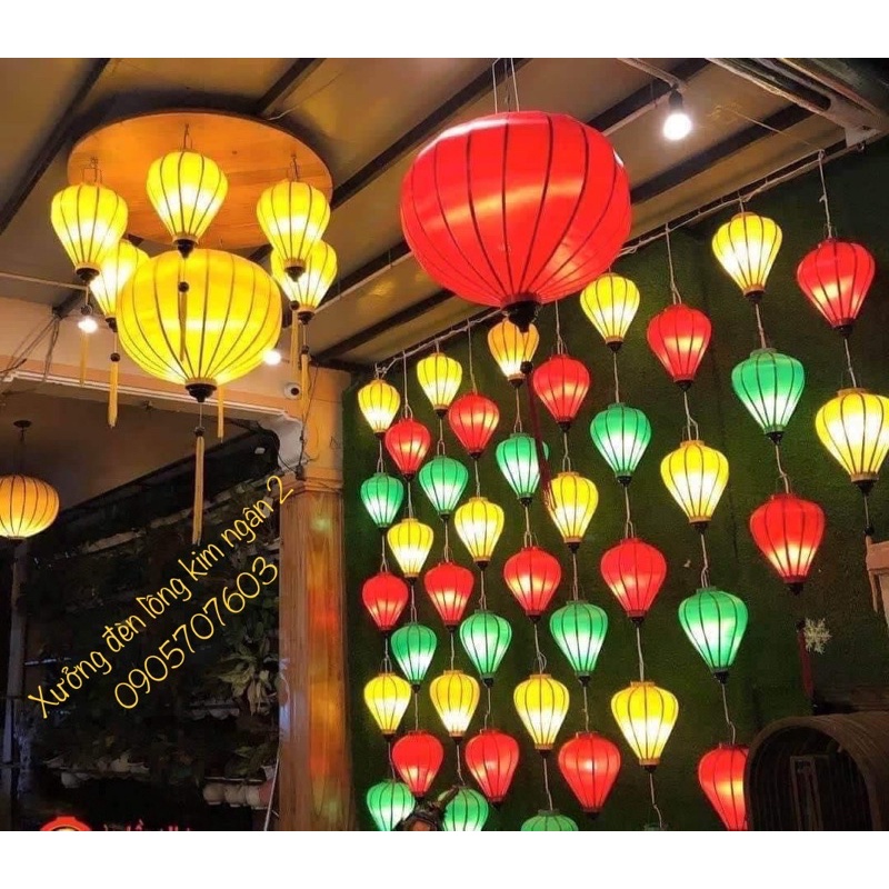 Đèn lồng hội an kháng nước bụi cực tốt treo tết, trang trí nhà cửa
