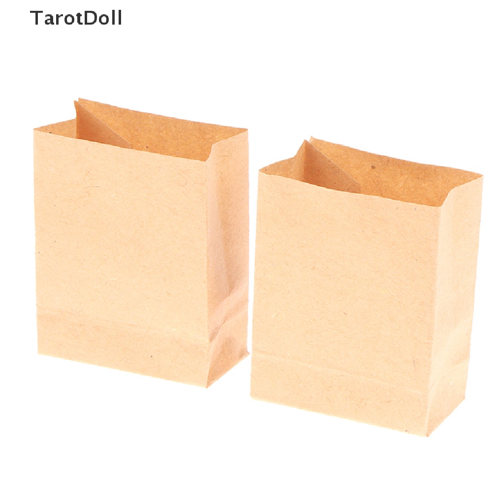 Bộ 5 Túi Giấy Đựng Bánh Tarot 1: 12 Trang Trí Nhà Búp Bê