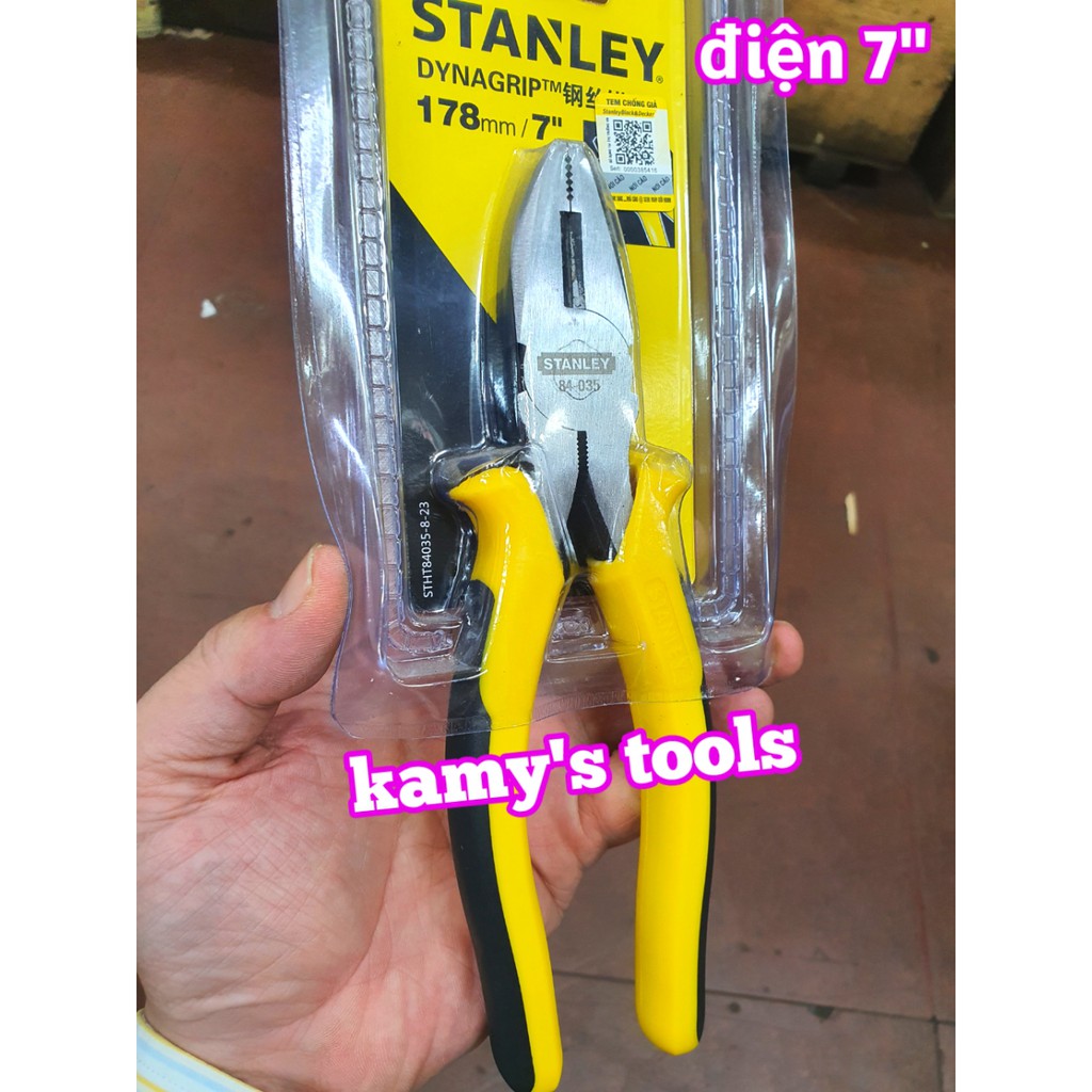 Kìm điện 7 inch 180mm Stanley 84-035, kềm điện