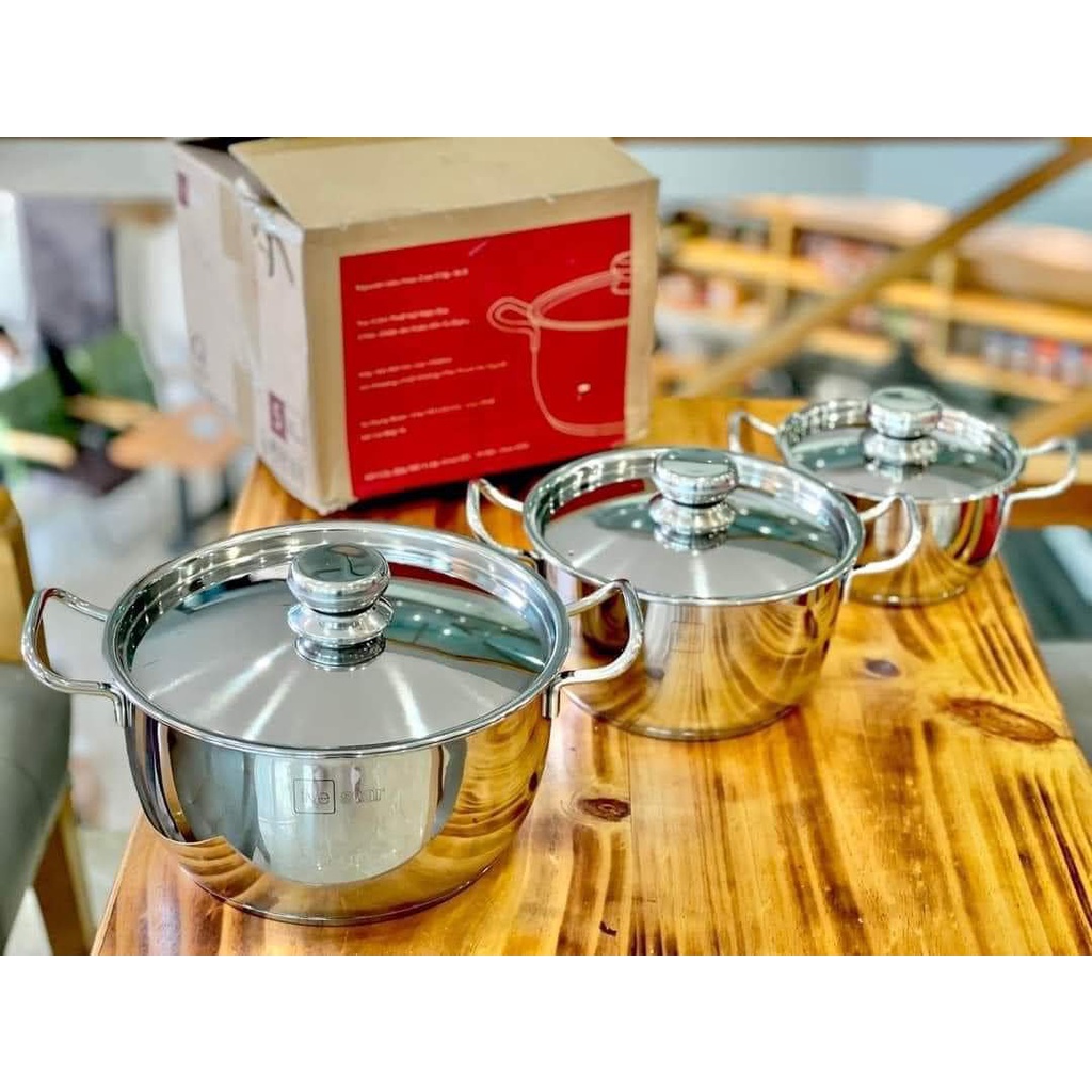 Bộ 3 nồi FIVESTAR 3 đáy từ cao cấp