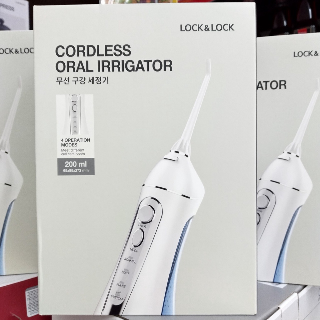 Lock&amp;Lock- Máy tăm nước không dây Cordless Oral Irigator model ENR156BLU, hàng chính hãng bảo hành 12 tháng