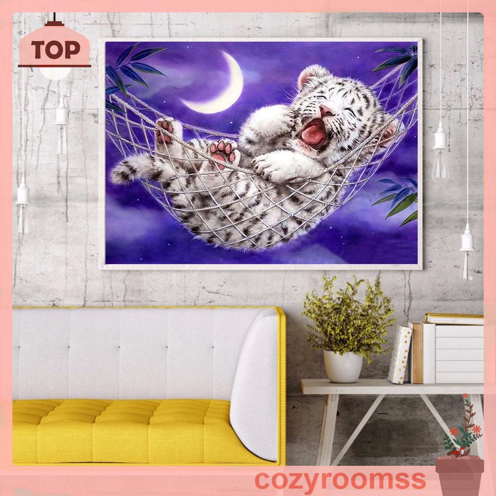 Tranhđính đá đầy đủ dụng cụ 5D DIY hình vẽ hổ con
