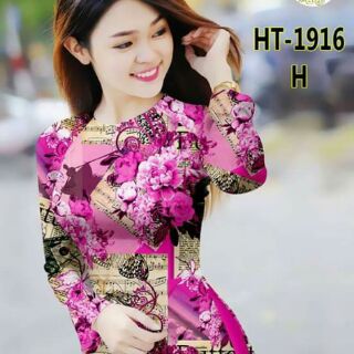 Vải áo dài hoa họa tiết