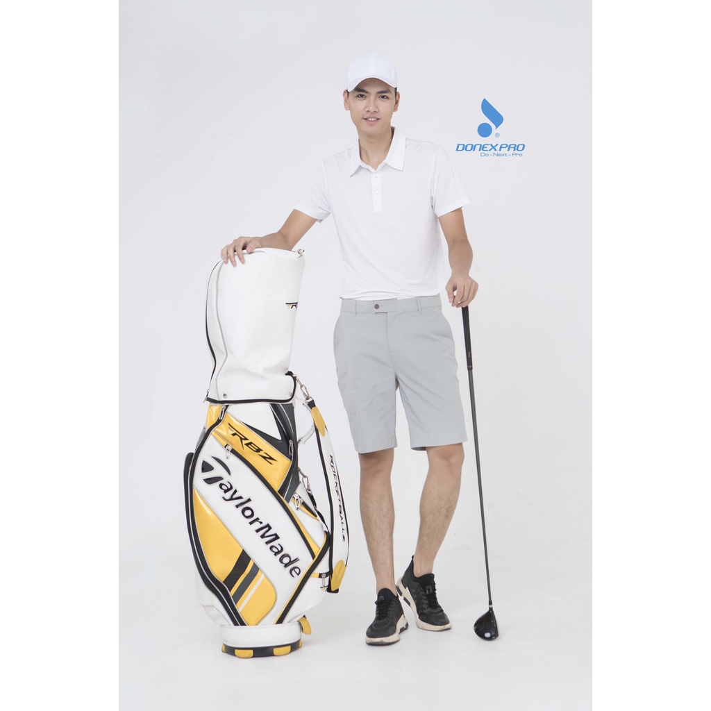 Áo Golf Thể Thao Nam Donexpro , Vải Thun Lạnh Cao Cấp, Mềm Mại, Hấp Thụ Ấm, Thoát Hơi Nhanh MC - 9016