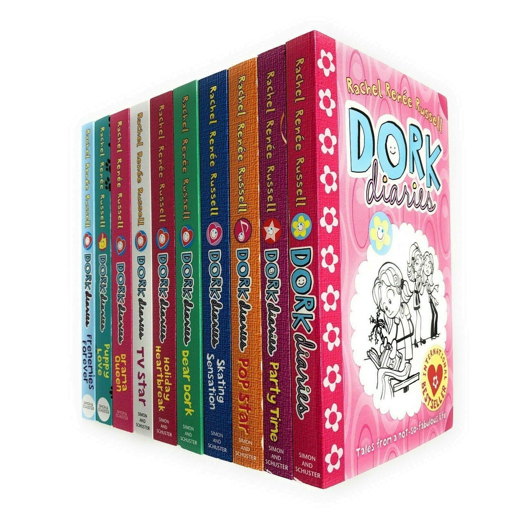 Bộ truyện đọc thiếu niên tiếng Anh: Dork Diaries 12 books set (12 cuốn)