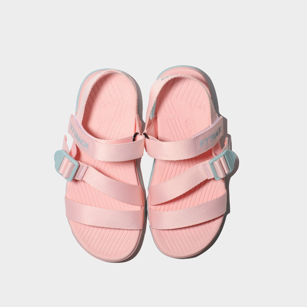 Giày Sandals Shondo F7 Track hồng phấn đế trắng F7T0071