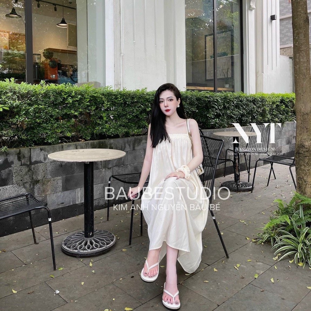 Váy maxi 2 dây kèm tuban xinh