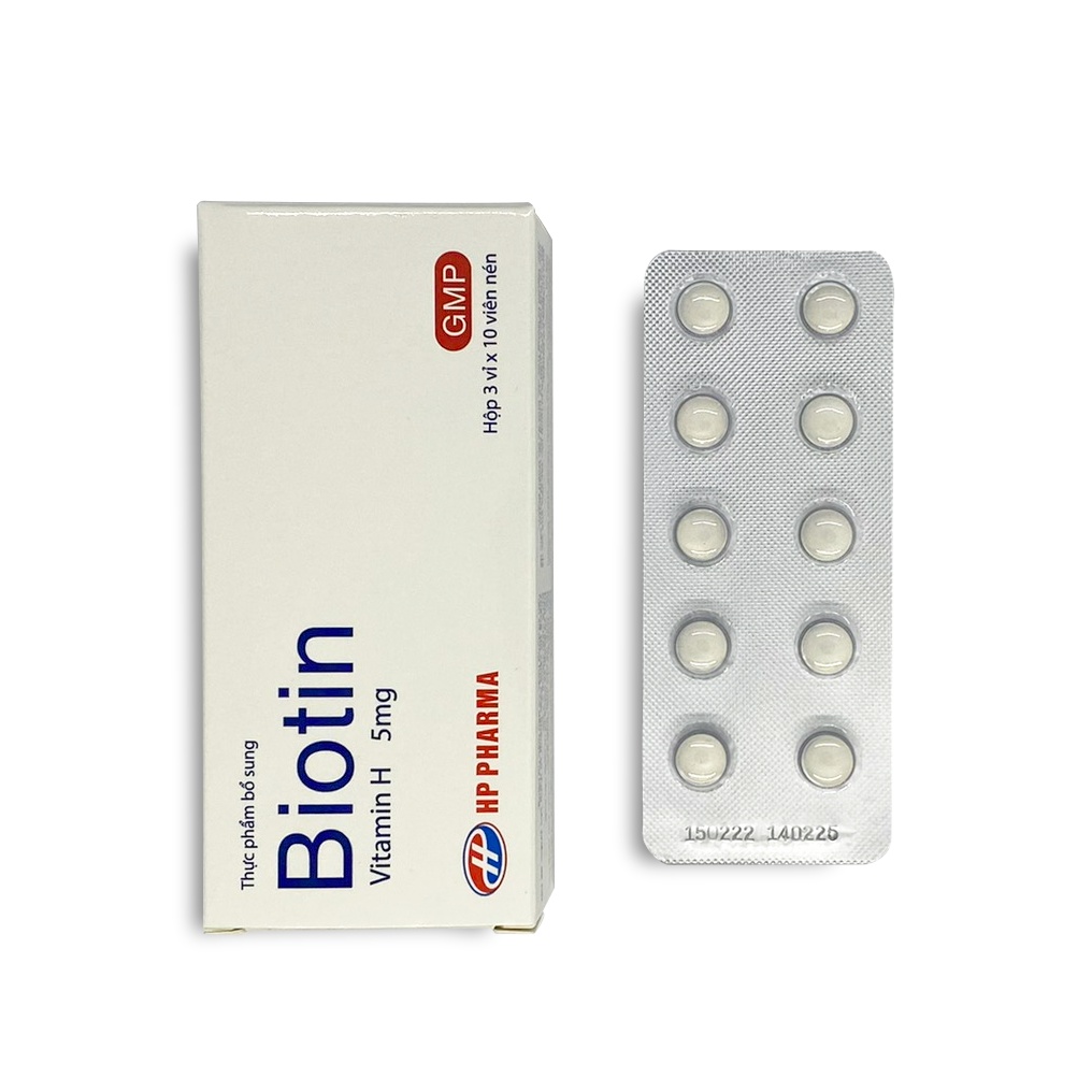 Viên Uống Biotin - Vitamin H Chống Rụng Tóc Giúp Tóc Và Móng Chắc Khoẻ
