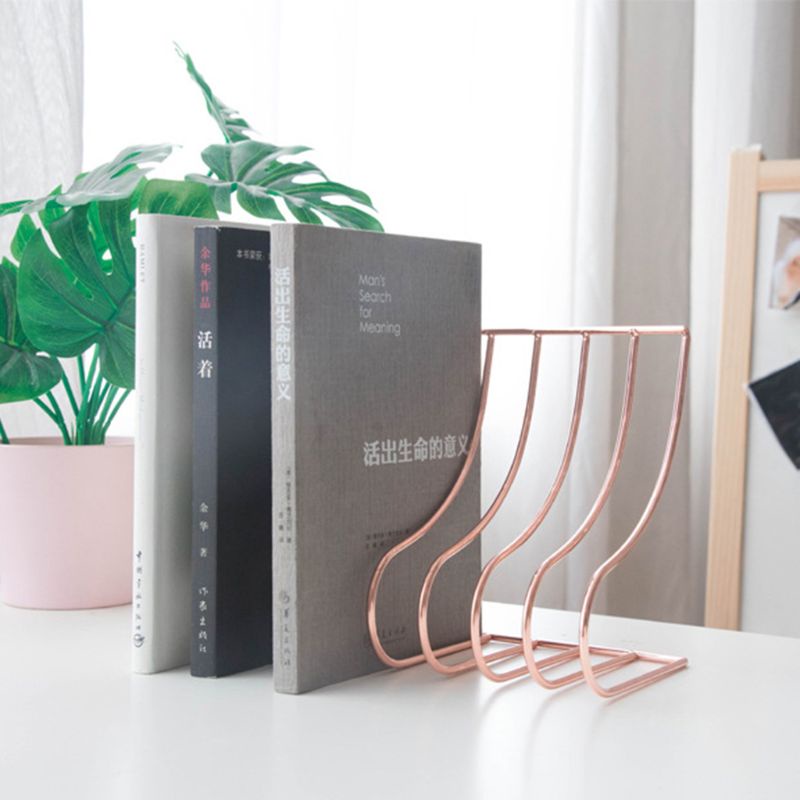 Giá Đỡ Sách/Tài Liệu 10 Ngăn Bằng Sắt Phong Cách Bắc Âu