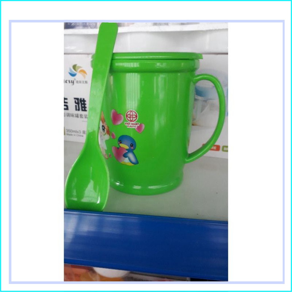 Cốc Nắp Song Long chất liệu nhựa PP bền bỉ an toàn thực phẩm