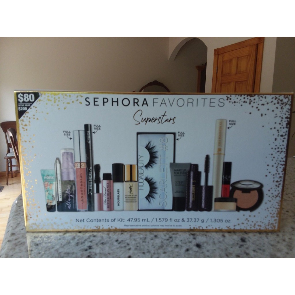 Tách sét Sephora Favourites Superstars 2018 giá trị 80$USD