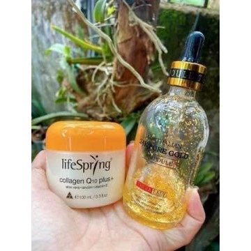 Kem dưỡng da LifeSpring Collagen Q10 Plus Giúp Mờ Thâm Nám 100ml của Úc