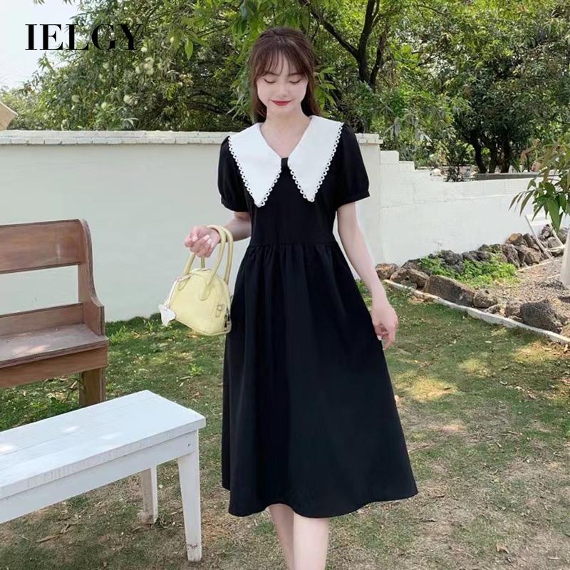 Đầm dài IELGY cổ búp bê ngọt ngào thời trang mùa hè cho nữ