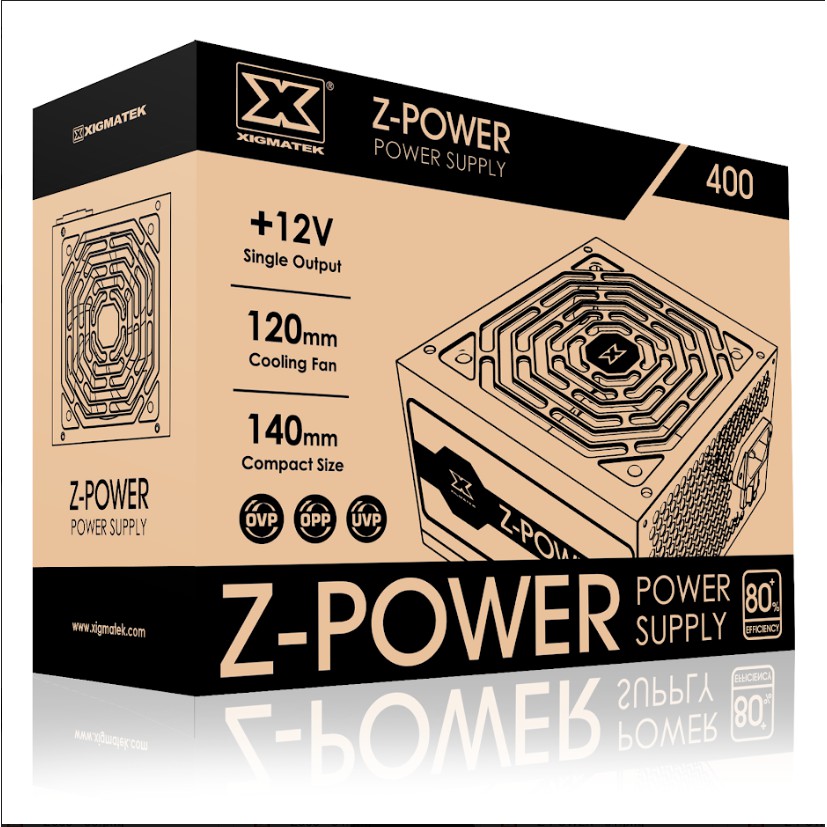 Nguồn XIGMATEK Z-POWER 400 - Sản phẩm lý tưởng cho hệ thống GAME-NET - New BH 24T chính hãng Mai Hoàng