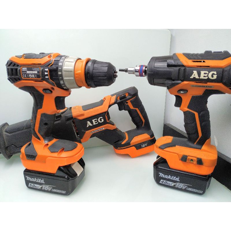 Đế chuyển pin Makita cho máy AEG RiDGiD