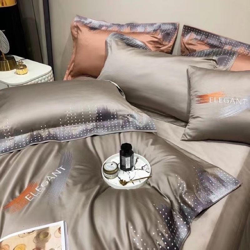 BỘ CHĂN GA LUXURY LỤA DỆT SỢI 140s MÙA XUân - Hè cao cấp nhất 2022