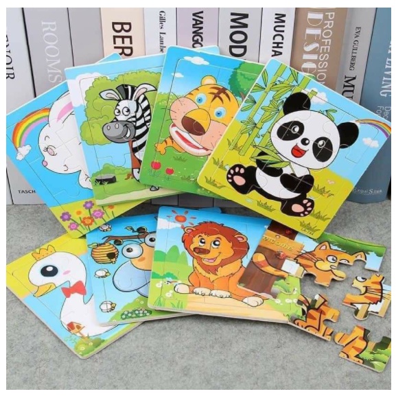 Tranh ghép gỗ 9 miếng cho bé