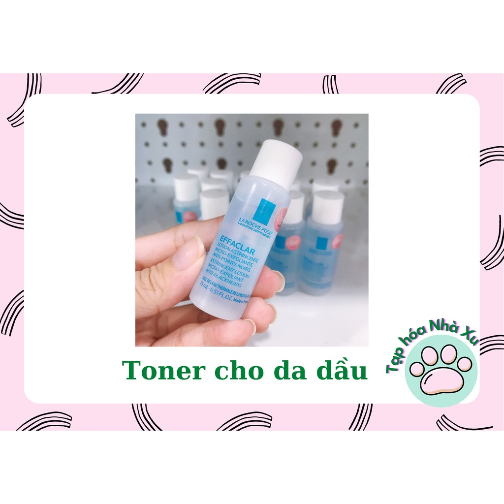 Minisize Nước cân bằng giàu khoáng dành cho da dầu La Roche Posay Effaclar Astringent Lotion 15ml