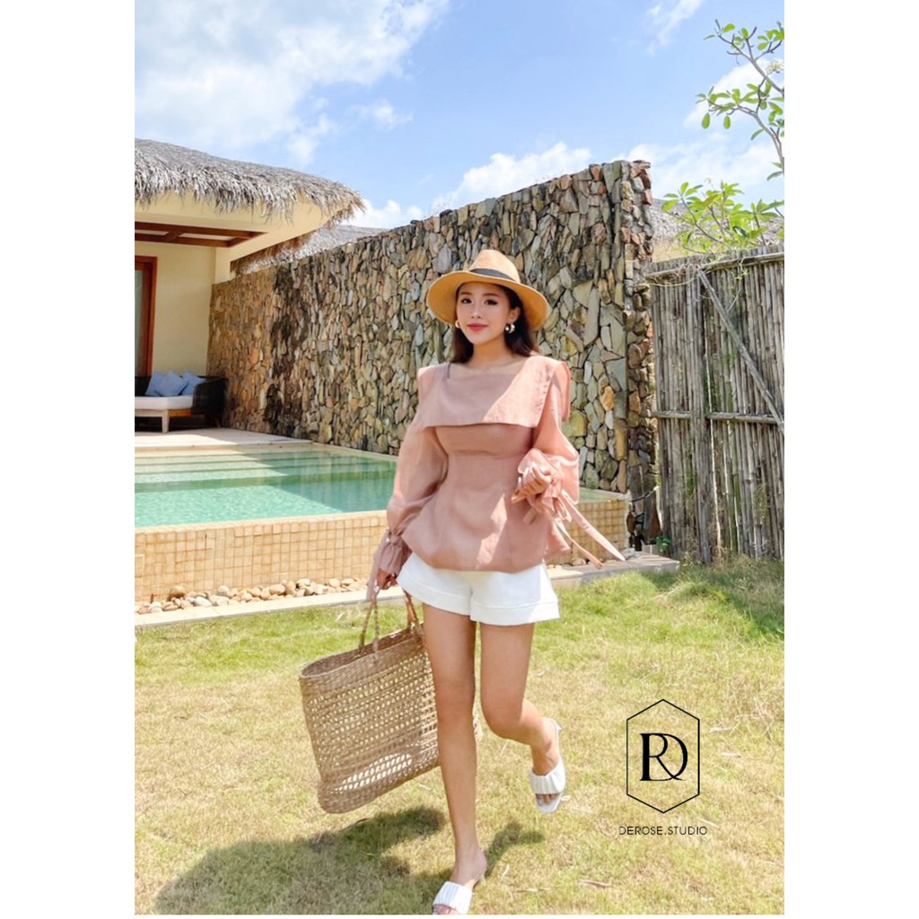 Áo tơ cổ thủy thủ - Julia Top