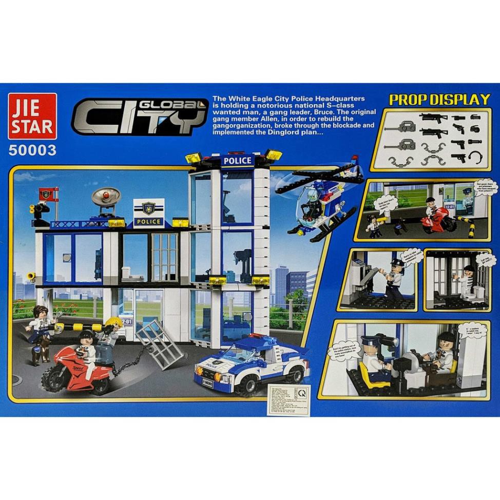 [Khai trương giảm giá] LEGO xếp hình City Global 592 miếng - Lắp ráp mô hình trại giam cảnh sát