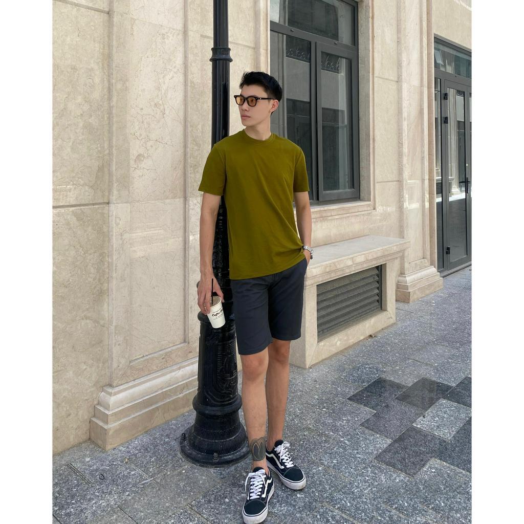 Áo Thun Nam Cotton ARTCOM Basics, cotton thoáng mát,: Fom regular tiêu chuẩn, cổ tròn