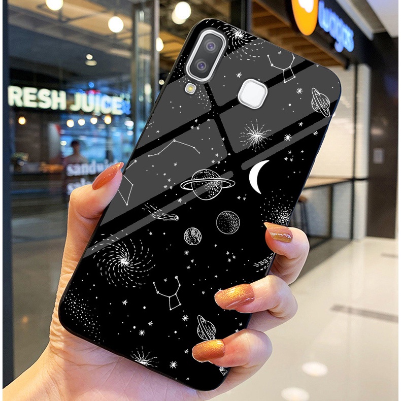 Ốp Lưng SAMSUNG GALAXY A8 STAR Ốp kính bóng cao cấp Phi Hành Gia
