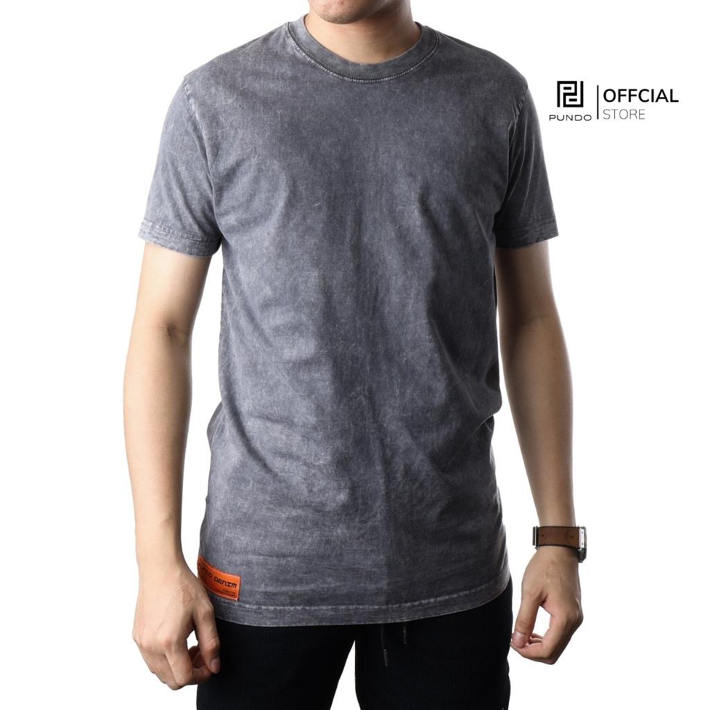 Áo thun nam cổ tròn tay ngắn phông trơn vải cotton cao cấp PUNDO ATPD445