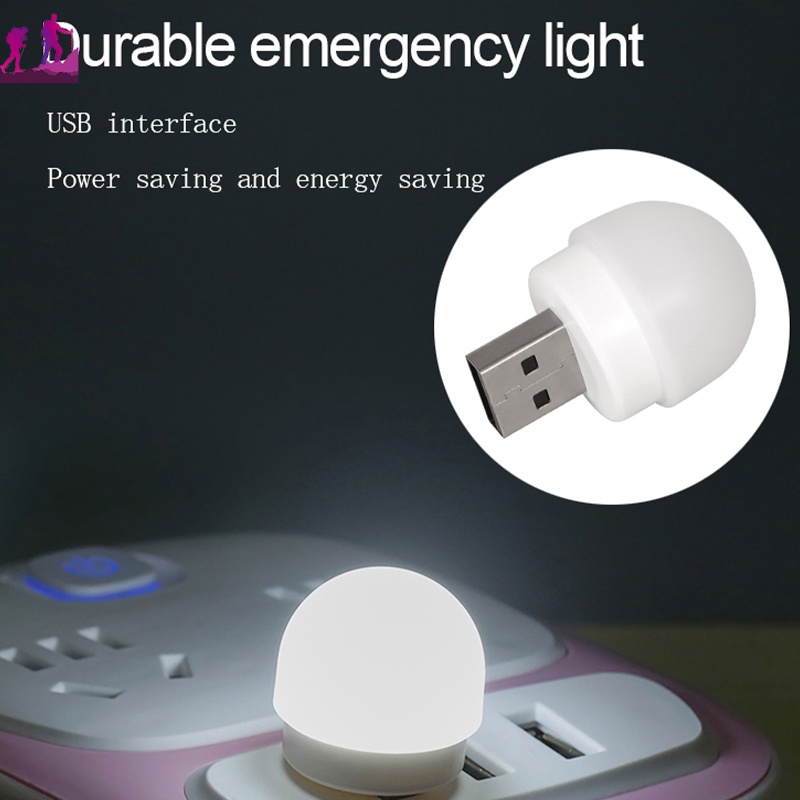 Đèn Ngủ Mini Di Động Với Cổng Sạc USB Cho Máy Tính Di Động