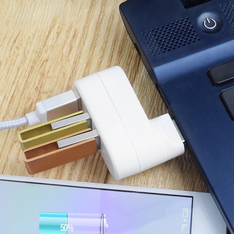 180° Bộ Chia Ba Cổng USB 2.0 5 * 4.3Cm