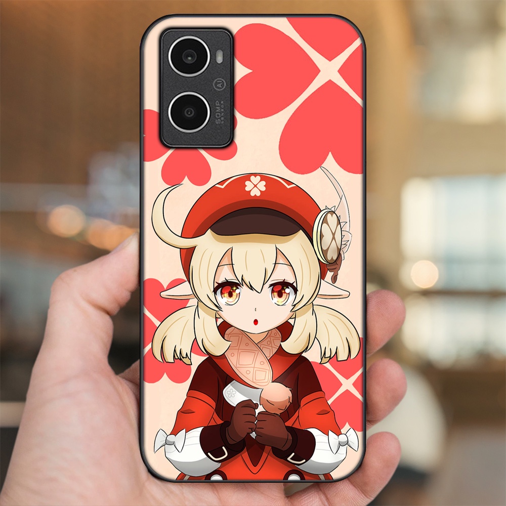 Ốp lưng Oppo A96 4G viền đen in hình Klee Genshin Impact