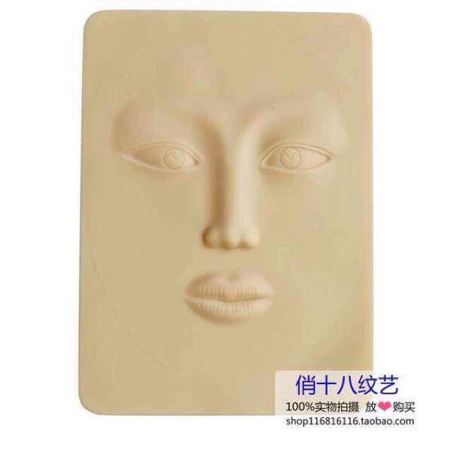 Miếng da xăm hình mày mắt môi