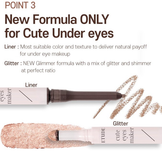 Chì + Nhũ vẽ bọng mắt Hàn Quốc ETUDE Cute eyes maker 2g tiện lợi dễ vẽ