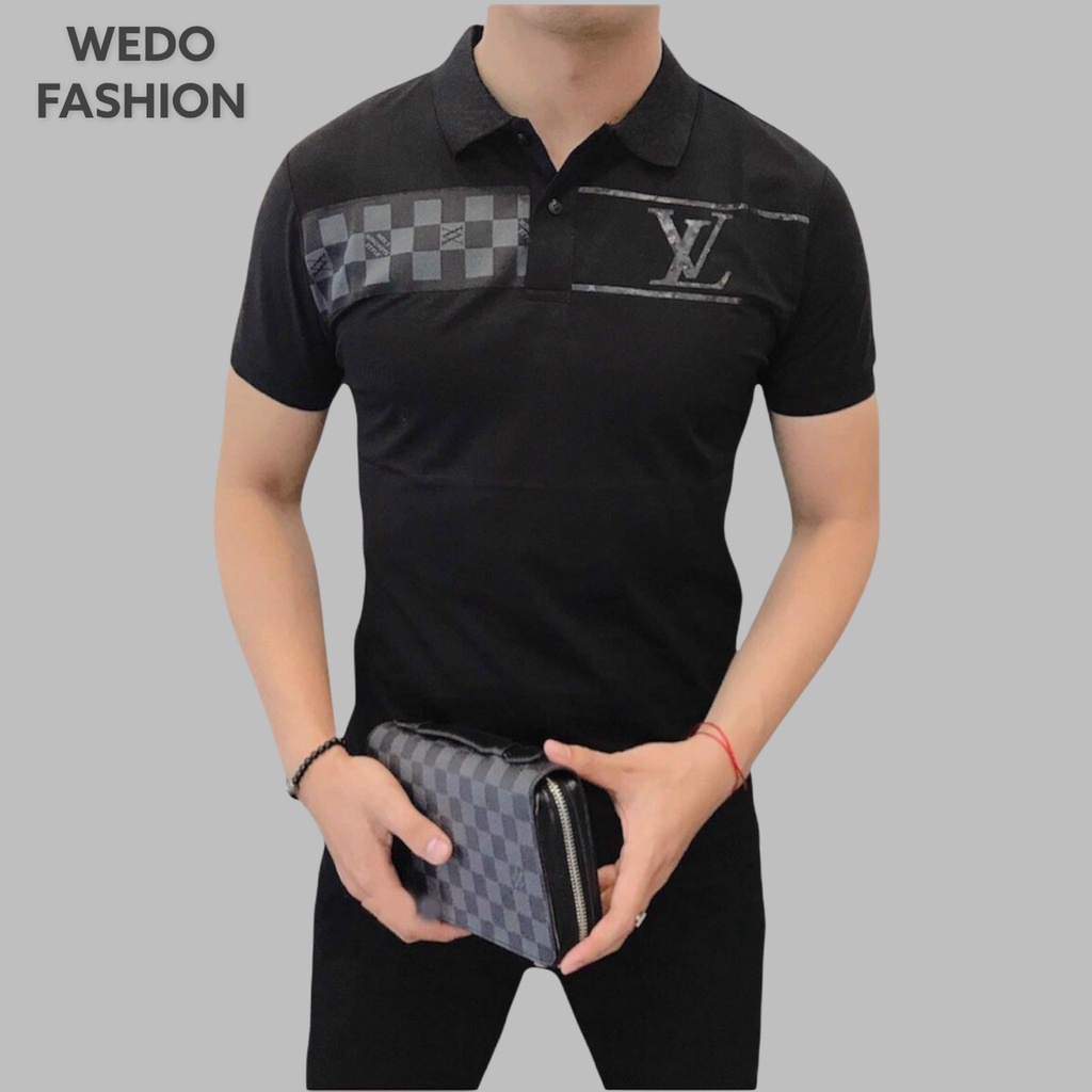 Áo polo nam phối họa tiết LX, vải thun co giãn siêu thấm hút, thiết kế tinh tế sang trọng phù hợp mọi sự kiện - WEDO