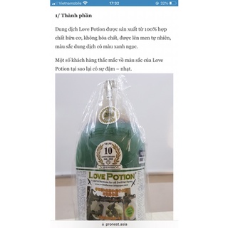 Dung dịch nhà yến love potion