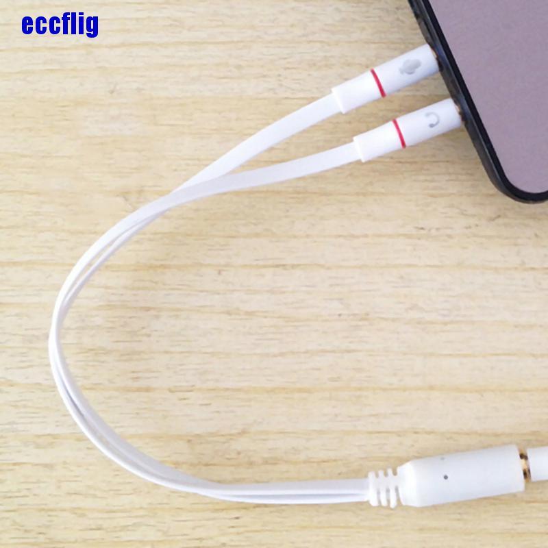 Ecc 1 Bộ Chia Âm Thanh Tai Nghe Từ 1 Cái 3.5 mm Y Splitter 2 Jack Male Sang 1 Female