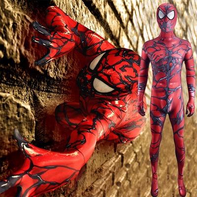 Trang Phục Hóa Trang Venom Màu Đỏ Cho Trẻ Em Dịp Halloween
