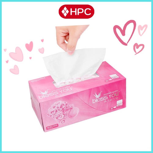 Khăn Giấy Rút Khăn Mặt Khô Đa Năng 2 Lớp Cao Cấp Bless You 180 Tờ Dai Thân Thiện Với Môi Trường