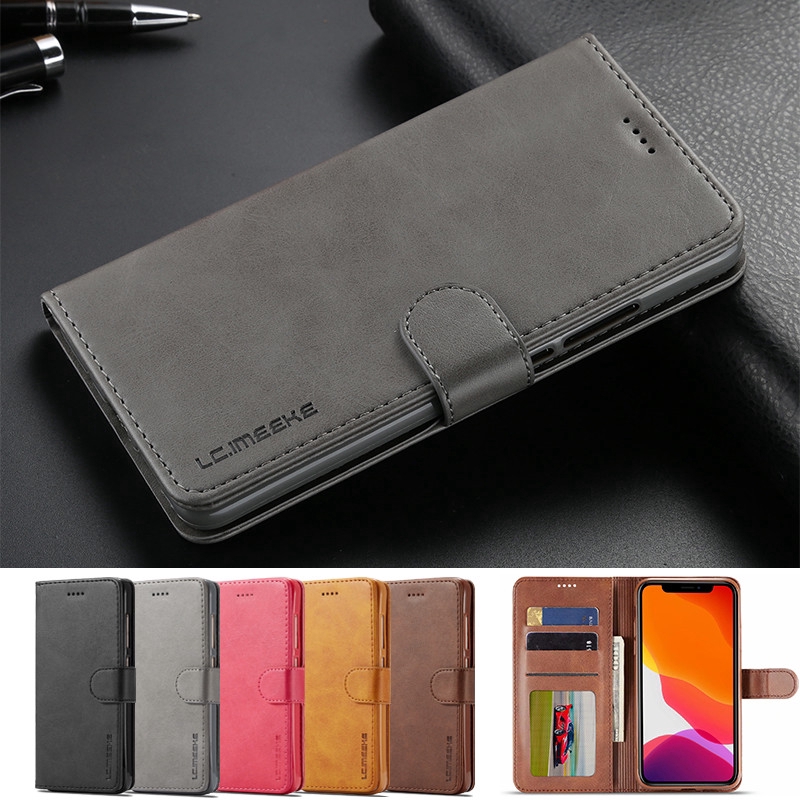 For Samsung Galaxy Note 20 Ultra Slim Flip Wallet Stand Card Holder Case Soft PU Leather Cover