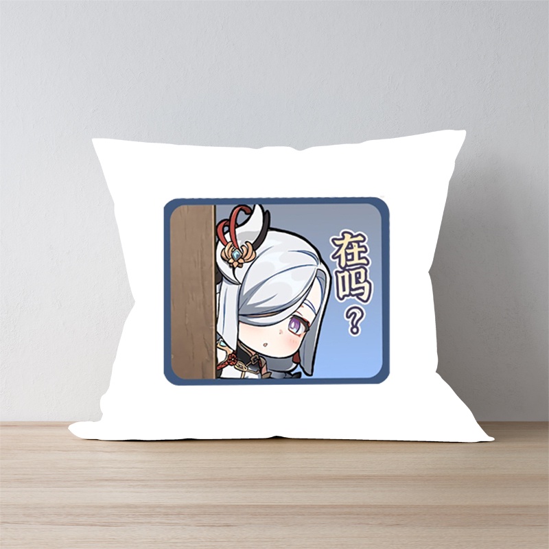 Gối in hình GENSHIN IMPACT ver CHỮ NHẬT game chibi anime xinh xắn tiện lợi chất đẹp