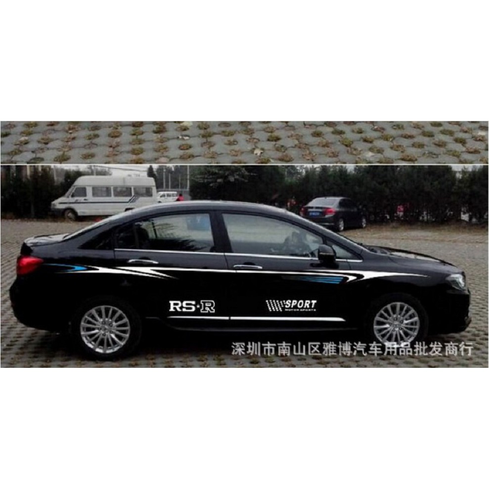 Tem dán sườn xe ô tô phong cách thể thao TX05