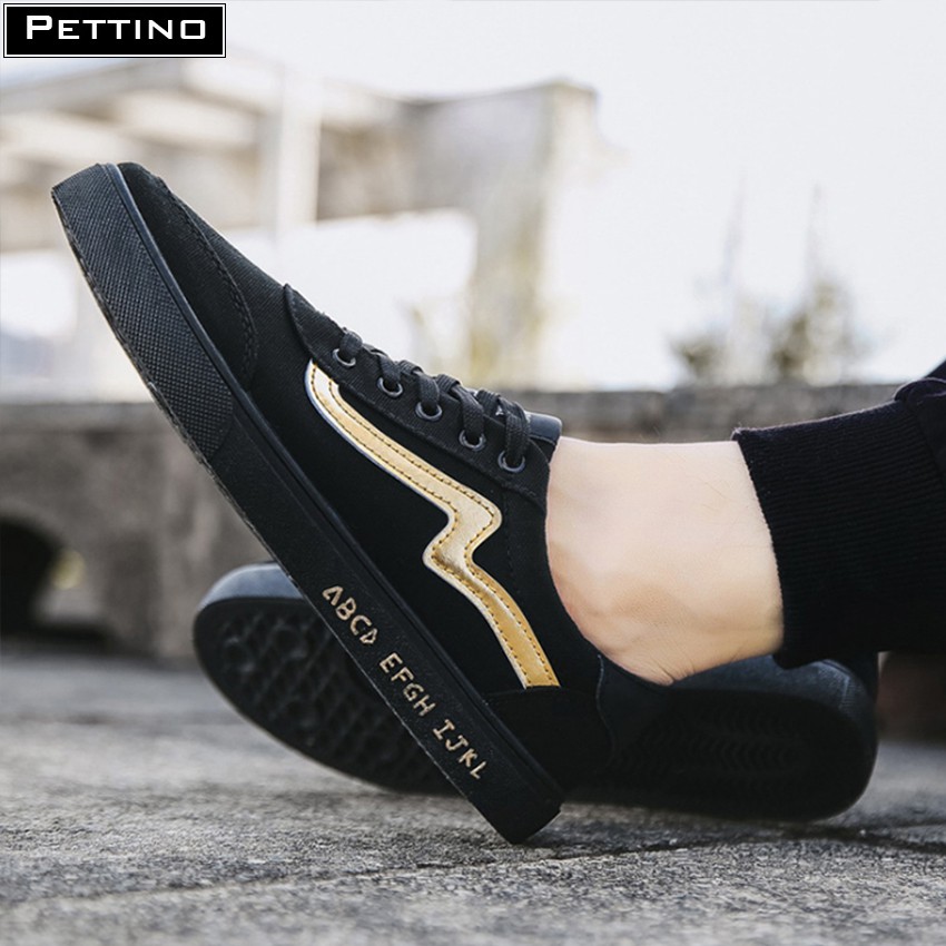 Giày sneaker nam thời trang màu đen PETTINO - GT01