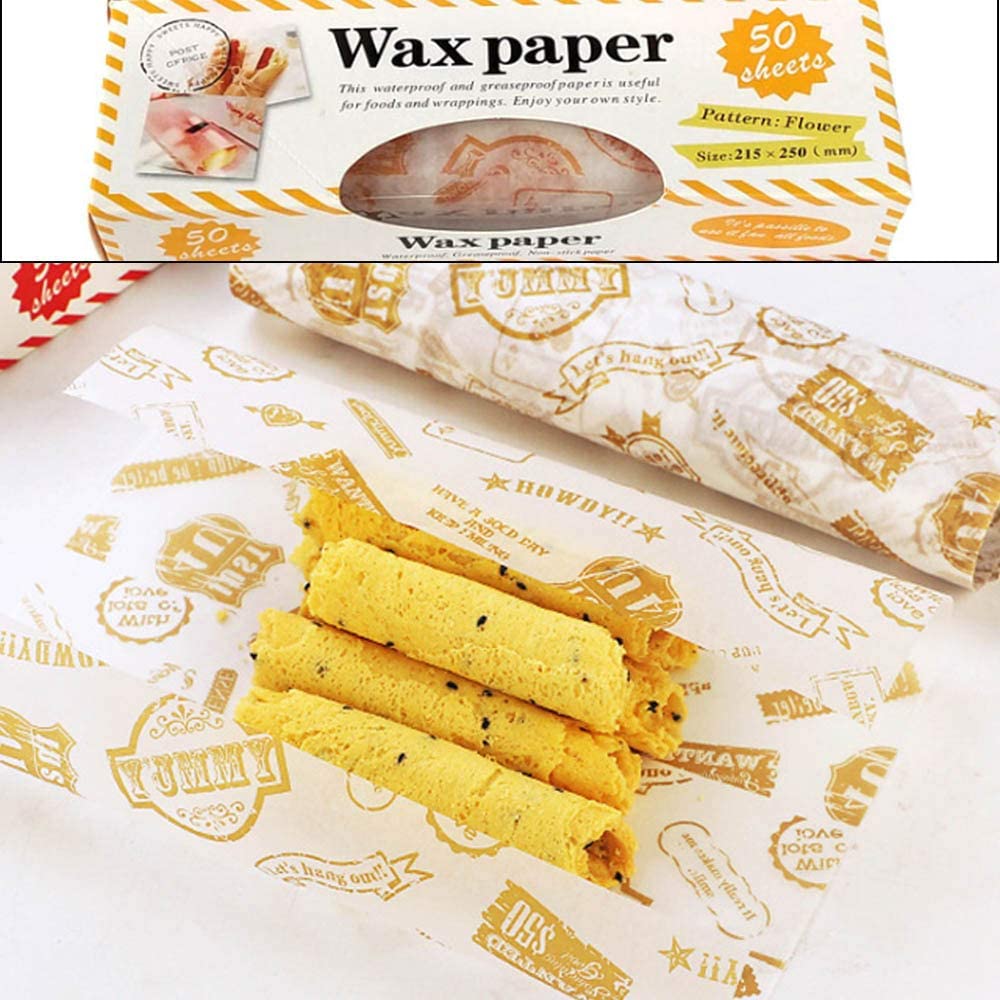 Giấy Sáp ANAEAT Gói Thực Phẩm Không Thấm Dầu Mỡ Dùng Một Lần