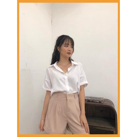 [MÃ VAY18 GIẢM 30K ĐƠN 500K] Quần Short Nữ, quần sooc nữ Gập Gấu Vải tuyết mưa 1 mềm mịn mặc mát đứng dáng form xinh | BigBuy360 - bigbuy360.vn