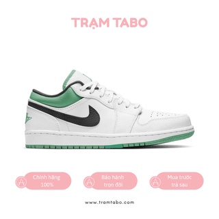 553560-129 - giày nữ air jordan 1 low ''white stadium green" - màu trắng/đen/xanh lá