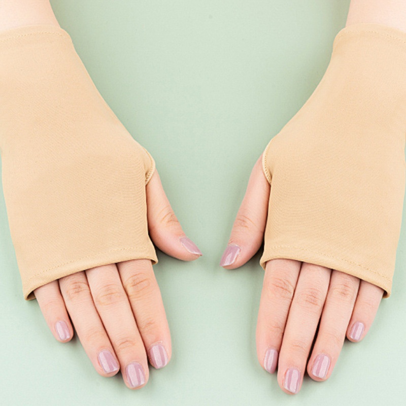 Đôi Găng Tay Len Hở Ngón Màu Sắc Thời Trang Cho Nữ