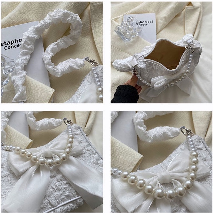 Túi Xách Đeo Vai Đính Nơ Phong Cách Hàn Quốc Thời Trang Mùa Hè Mới Dành Cho Nữ