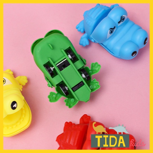 Ô Tô Đồ Chơi Cho Bé ⚡ HOT TREND ⚡ Xe Mô Hình Cá Sấu Cắn Tay, Đồ Chơi Mini Chạy Cót Siêu Cute TiDa Kids Shop