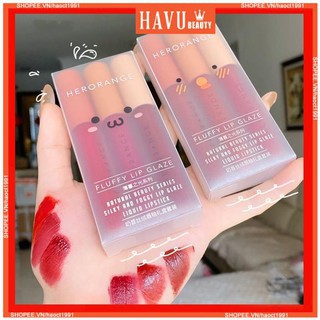 Set 3 Son Kem Lì Herorange Siêu Xinh Chất Mềm Và Mịn Môi Cao Cấp HOS1 | BigBuy360 - bigbuy360.vn