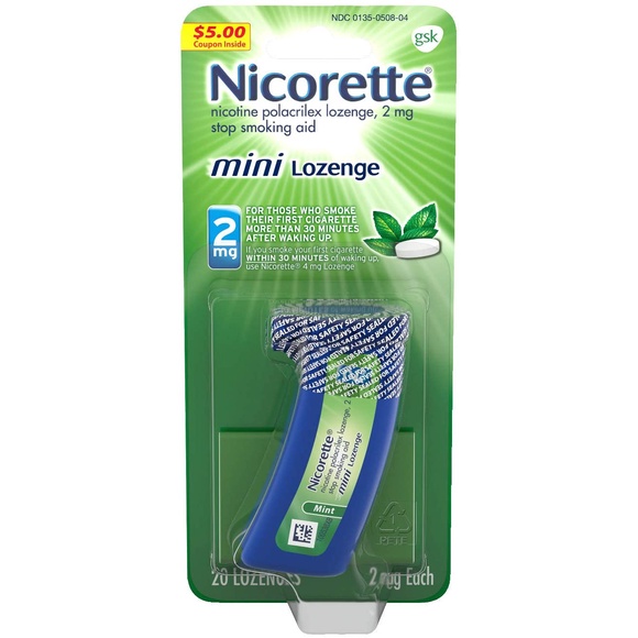 [DATE 02/2023] NICORETTE 2MG - 20 MINI NICOTINE LOZENGES (20 VIÊN NGẬM)